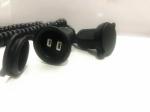 American standard 2pin black extension power cord without stopper 0.5m-10m