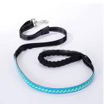 Multiple Color LED Light Up Leather Hollow Dog Seat Belt Clip