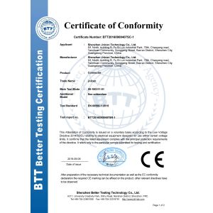 Shenzhen Jnicon Technology Co., Ltd. Certifications