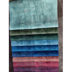 Printed Holland Velvet Fabric Glue Embossed Fabric Customizable 100% Polyester