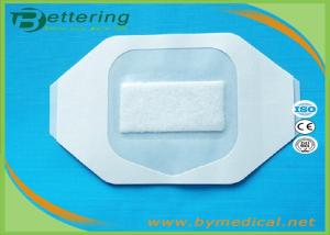 Wholesale B0607M Medical permeamble sterile transparent breathable waterproof PU film IV wound dressing with absorbent pad from china suppliers