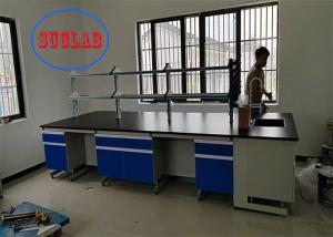 Wholesale Chemical Resistant Chemistry Lab Workbench Laboratory Work Benches With Multiple Cabinets from china suppliers