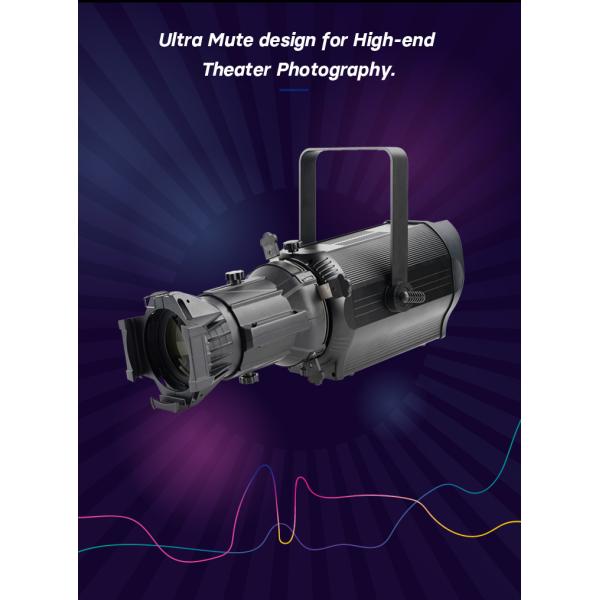 200W LED Ellipsoidal Spotlight 3200K-5600K CCT 90lm/W Efficiency