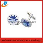 Custom cufflinks/cufflink's box with logo,brass metal cuff links print logo