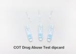 Cotinine Drug Abuse Test Kit Easy Operation , Urine Test Strips For Drugs
