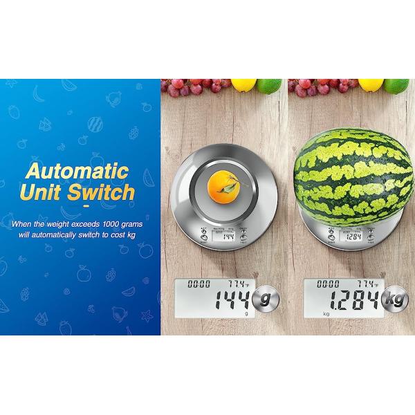 Home Usage Scale Large Capacity Customization Electronic Food Nutrition Weight 5kg Digital Display Kitchen Food Weighing Scales
