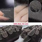 13x4 Customized 20A Natural Hairline Super Thin HD Lace Frontal Loose Deep 100%