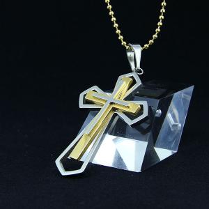 Wholesale Fashion Top Trendy Stainless Steel Cross Necklace Pendant LPC451 from china suppliers