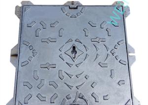 Wholesale Heavy Duty Ductile Iron Manhole Cover Frame Square Water Soluble Black Paint from china suppliers