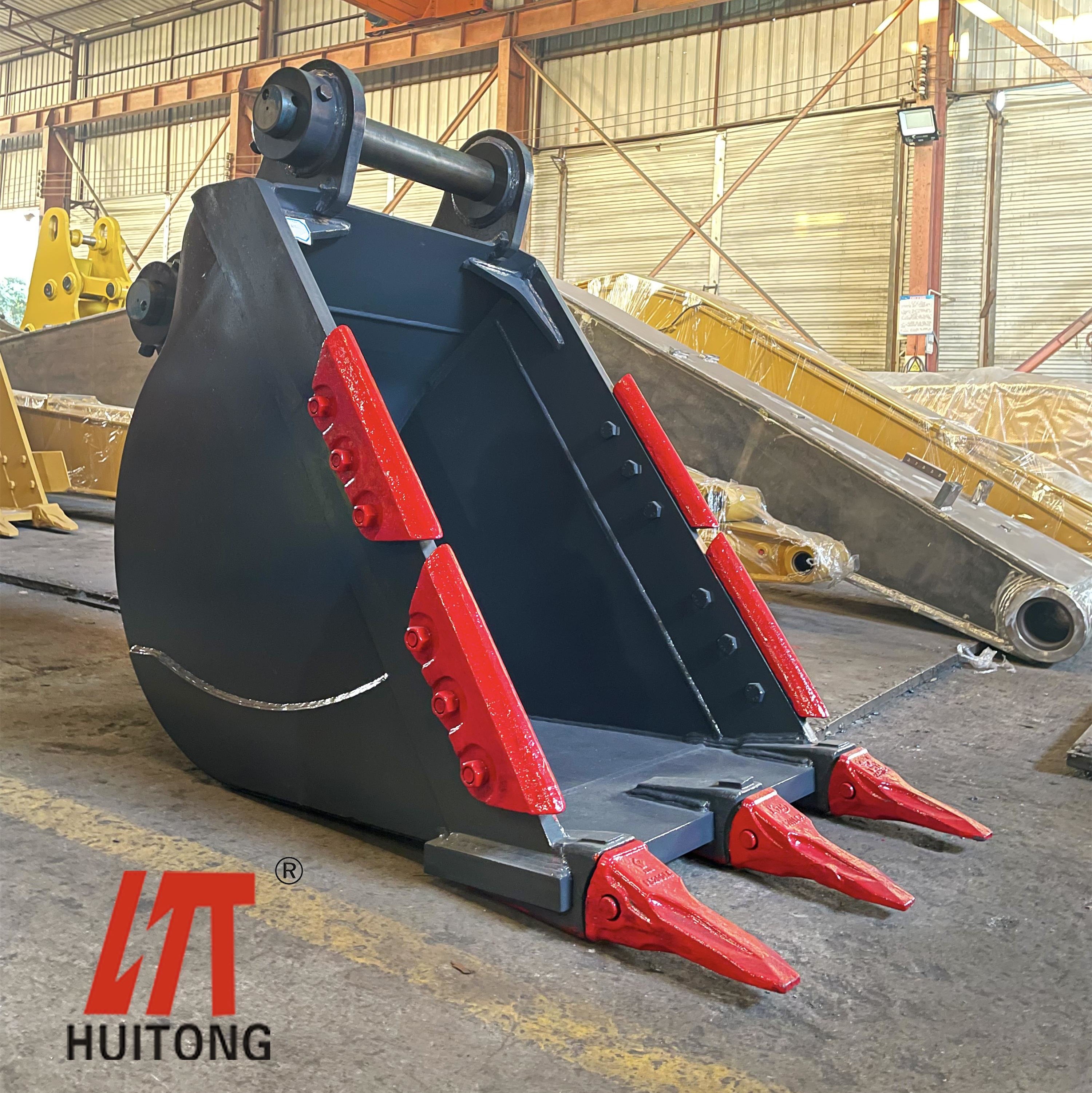 Excavator HD Bucket Heavy Duty Bucket Factory Price Construction Machinery Parts Reinforced Rock Bucket For CAT SH