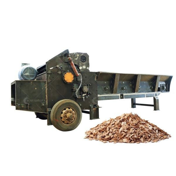 Manufacture Drum Wood Chipper Machine with 3500KG Weight and Core Components