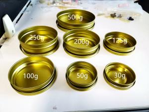 China Food Grade Vacuum Empty Caviar Tins Recyclable With 0.28mm Tinplate Material on sale