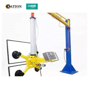 Wholesale Lifting Cantilever Crane 800KG Insulating Glass Production Line and Glass Crane with four suckers from china suppliers
