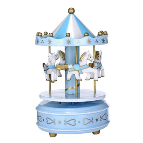 Merry go round Plastic Electronic Products , Roundabout Turntable Music Box
