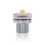 Female Connector Receptacle Electrical Vacuum Seal Type With Solder Termination