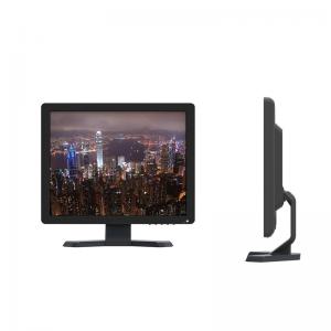 China Black Wall Mounted Office Computer Monitors 17 Inch Portable TV Touch Screen on sale