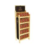 Classical Wine Bottle Display Stand Wooden Coffee Bag Display Rack