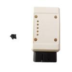 Bent Pin White OBD Cable Adapter , Practical Motorcycle OBD Adapter
