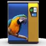Outdoor Circle RVM 737 RVM Recycling Machines LCD Screen Display