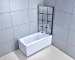 1-1.2mm Pivot Bath Shower Screen 55''X31'' Tempered Glass