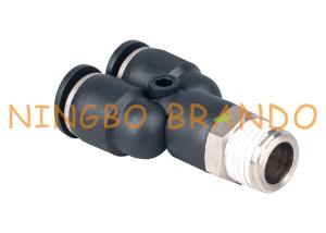 Wholesale Male Y Type Push To Quick Connect Pneumatic Hose Fittings 1/4'' 8mm from china suppliers