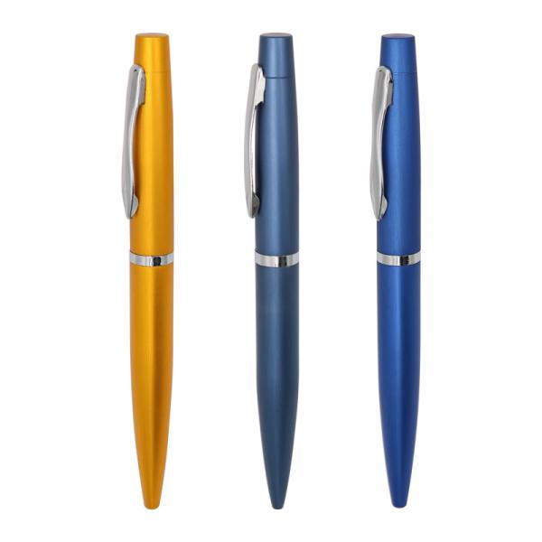 School Office Metal Twist Ballpoint Pen 1.0mm Fluent Writing Continuous Ink Ball