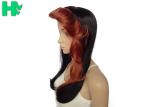 Japanese Kanekalon Fiber Long Wavy Synthetic Wigs With Bangs For Women