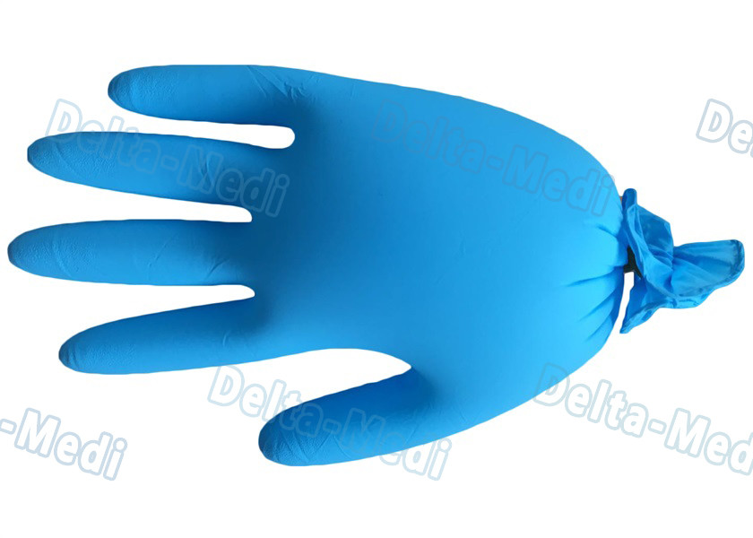 Durable Disposable Surgical Gloves , White Color Latex Examination Gloves