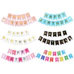 5m Strings Party Decoration Items Fish Tail Banner With Shimmering Gold Letters