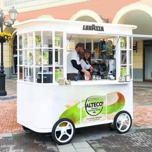 Wholesale Fresh Juice and Vegetable Fruit Salad Car Trolley for Mobile Shop 2500mm*1600mm*2350mm from china suppliers
