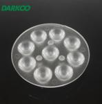 Round 42mm 15deg Optical SMD LED Lens Transparent For Downlight