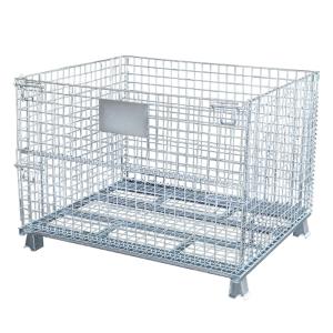 Wholesale Medium Duty 1000KG Capacity 50x50 Folding Wire Mesh Container from china suppliers