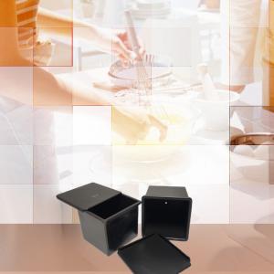 Wholesale 250g Water Cube Mini Box With Non-Stick Black Low-Sugar Toast Mold Square from china suppliers