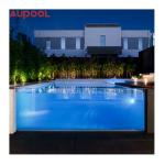 Outdoor Resort Swimming Pool Cover with Clear Acrylic Surface and High Surface