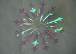 Christmas wrapping and Decorative 4" Snowflake fireworks Bow with PVC Ribbon