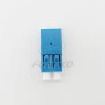 LC / UPC Duplex Unibody Shell Optical Fiber Adapter Coupler Flangeless