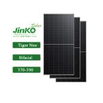 182mmx182mm Cell Size Jinko 590w Bifacial Solar Module 585w 575w Dual Glass