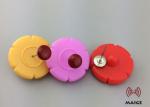 Colorful Merchandise Security Tags Sunflower Shape With Transparent Pin