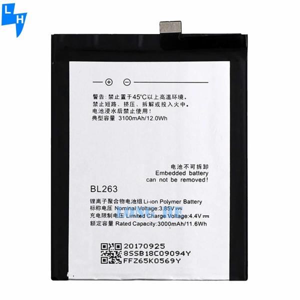 BL263 3.85V 3100mAh Rechargeable Battery for Lenovo ZUK Z2 Pro Guaranteed
