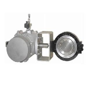 Wholesale PN 10 - PN 40 Pressure Pneumatic Butterfly Valve Without Lining Metal Material from china suppliers