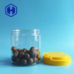 120mm Round PET Straight Sided Plastic Jar With Lid Handle Food Packing