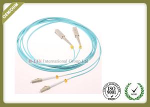 Wholesale LC - SC OM3 Fiber Optic Patch Cord Multimode Duplex 30m 50/125 10Gb Aqua from china suppliers