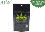Black Inside Foil Weed Smell Proof Bags FDA For Refill Pack FDA / VMPET