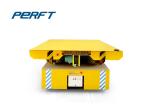 Yellow Color Flat Battery Transfer Cart Car For Heavy Load Material Handling