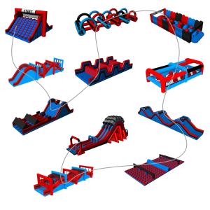 Wholesale Event Outdoor Game Inflatable Combo Bouncers 5k Inflatable Obstacle Course from china suppliers