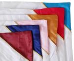 Colored Angle Golden Edge Blank Sublimation Polyester Pillow Case For Photos