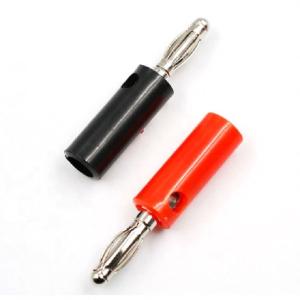 Wholesale Speaker Screw Banana Gold Plate Plugs Connectors 4mm Black Red factory On-line Wholesale Golden from china suppliers