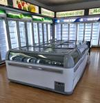 1.9 Meters Commercial Display Freezer For Frozen Food 2100*890*890mm