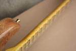 Custom Natural Wood Color Electric Guitar with SSS Pickups,Acrylic Pickguard