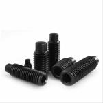 M4 Alloy Steel Extended Tip Set Screws Black Oxide Machine Screws